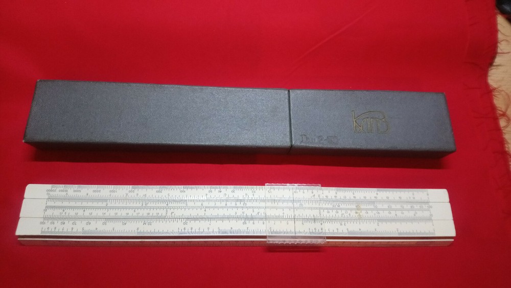 Soviet logarithmic multi ruler, slide Ruler smal made in USSR