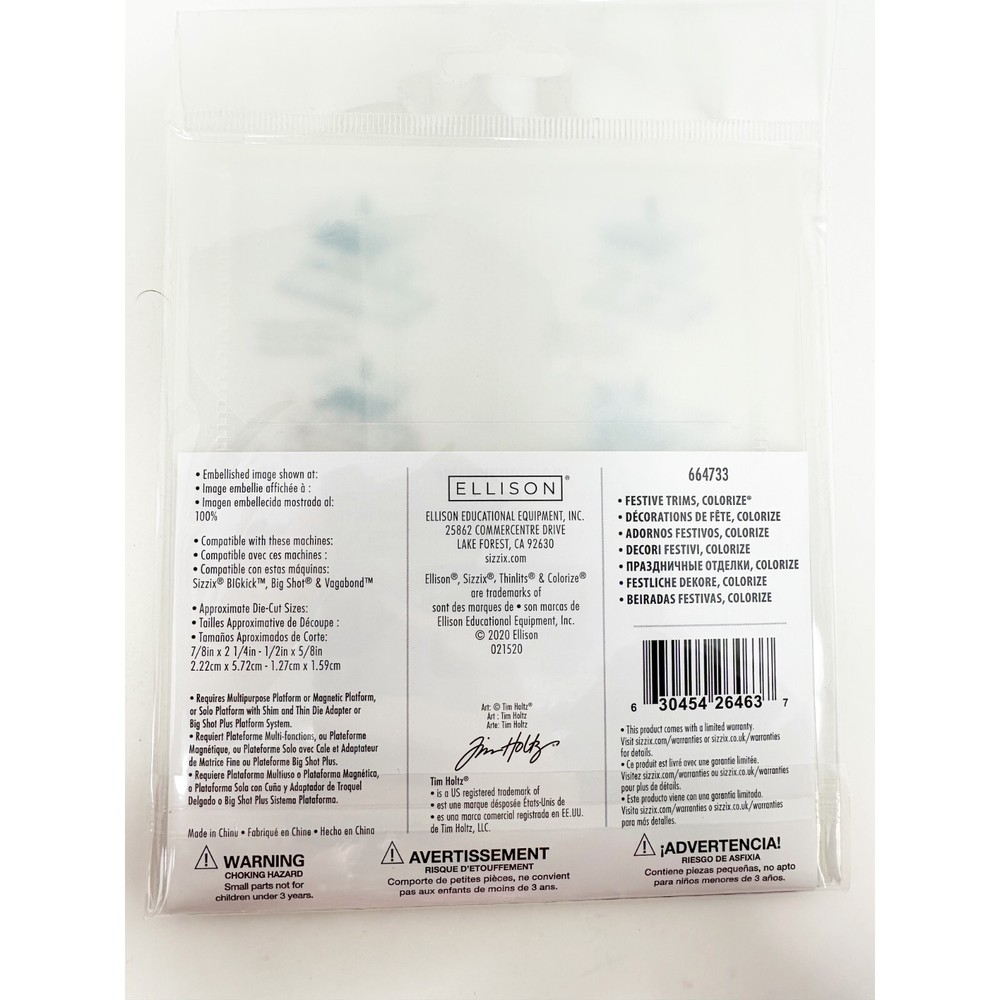 Sizzix Tim Holtz Christmas Thinlits Bundle Snowscape Holly Berries NEW