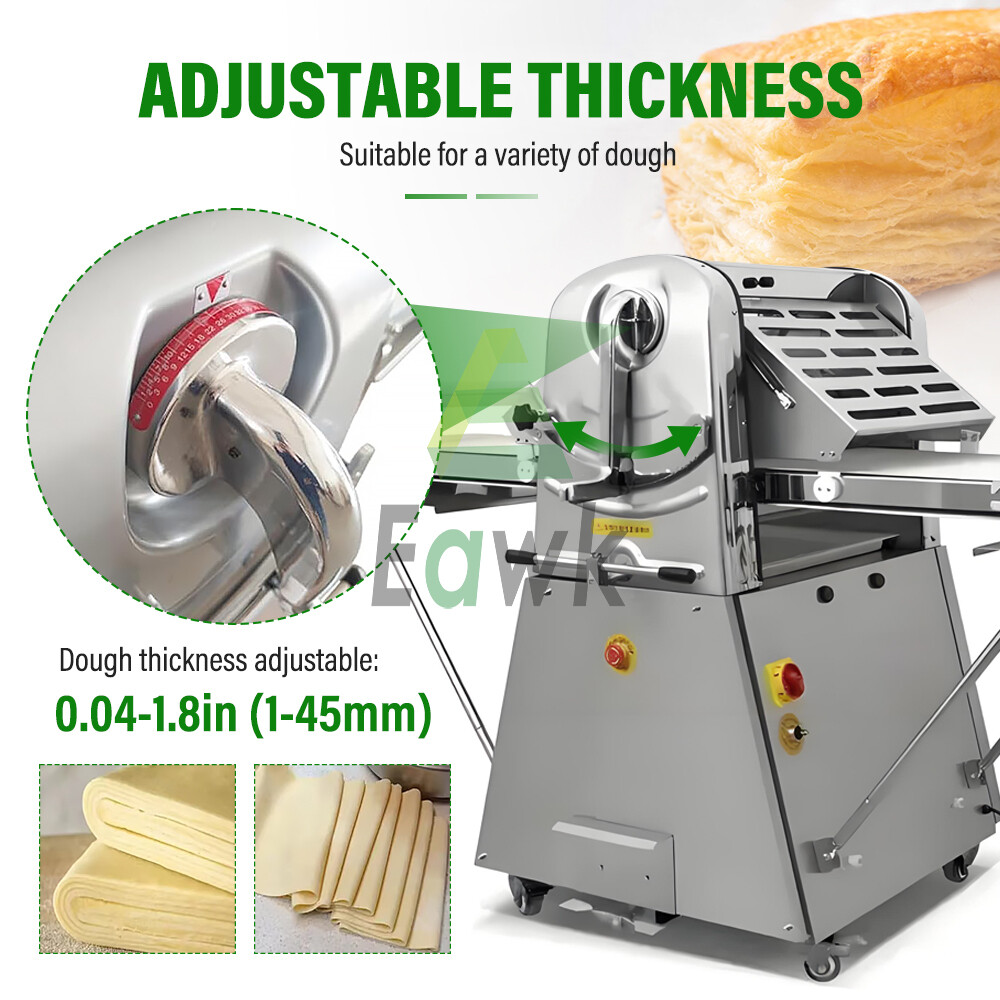 Dough Sheeter Reversible Roller Machine Pastry Bakery Roller Rolling Machine