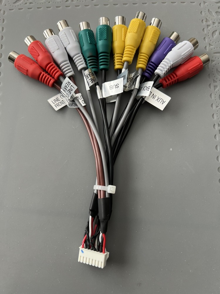 DUAL XDVD600, DV737MB INPUT & OUTPUT AV RCA HARNESS