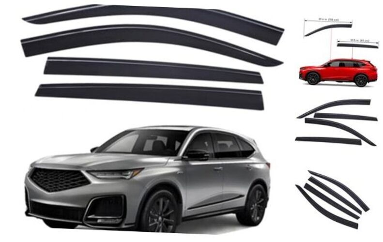 Extra Durable Outside-Mount Low-Profile Auto Vent Window Visors, Fits 2022