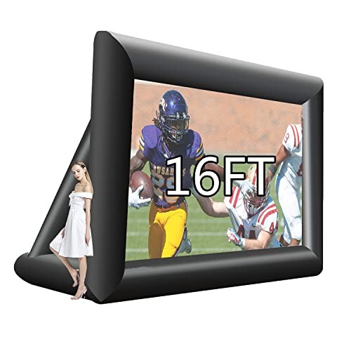 Inflatable Projector Screen, Outdoor Projector Screen, Front/Rear 16ft