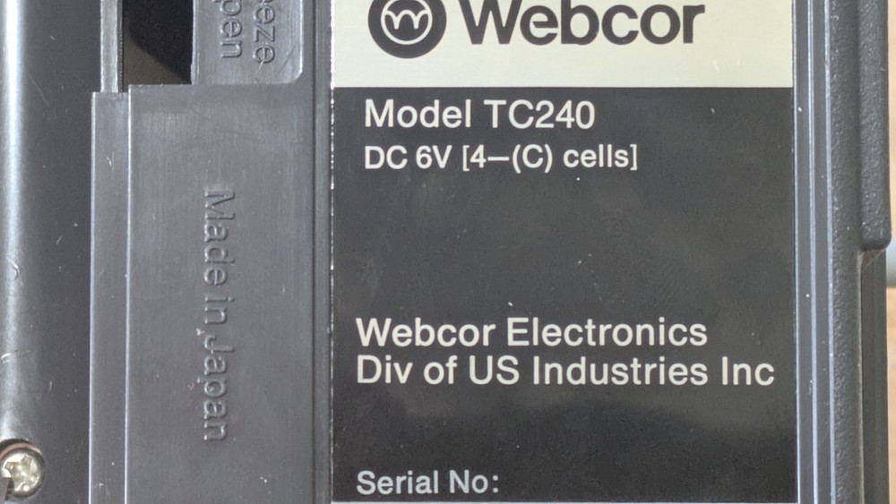 Webcor TC240 New Recorder(Works)