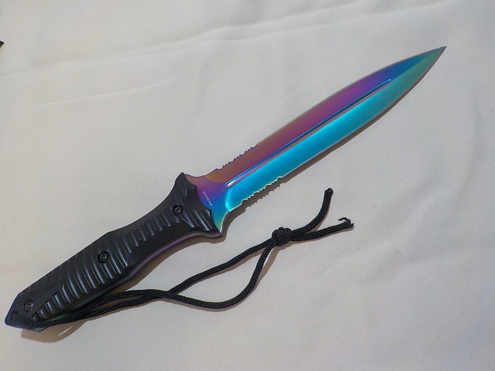 Snake Eye "Rainbow" Foxed Blade Dagger
