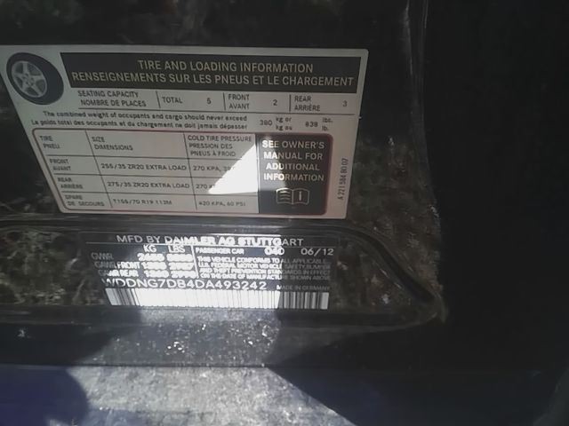 CLASS C 2013 Fuse Box Cabin 6898