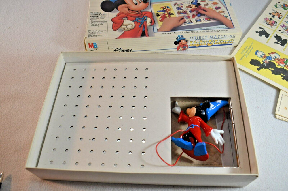 Disney Mickey Mouse Object Matching Lights & Learn Ages 3-6 Works Complete