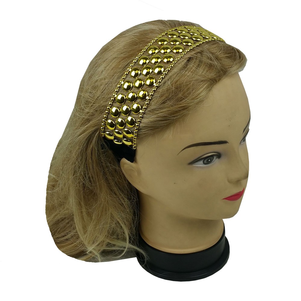2 PCS Gold & Silver Headwrap Headband with Elastic band