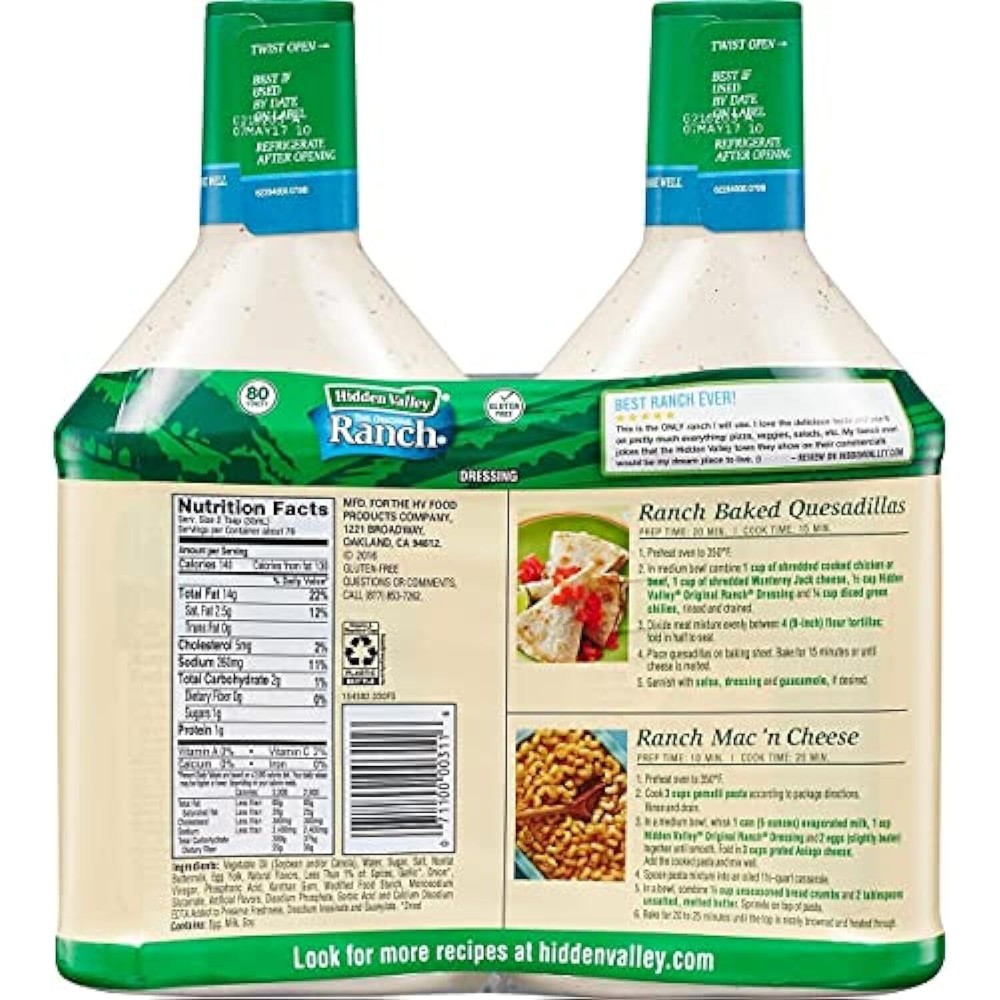 Hidden Valley Ranch - 2/40 Oz. Btls.