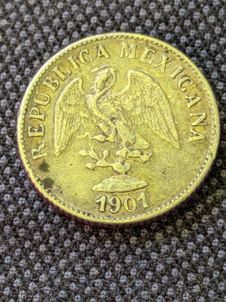 Mexico 1901 Mo M 10 Centavos