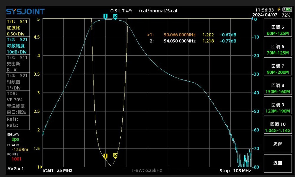 BPF Band Pass Filter 200W 50-54MHz Shortwave Communication 6m Band