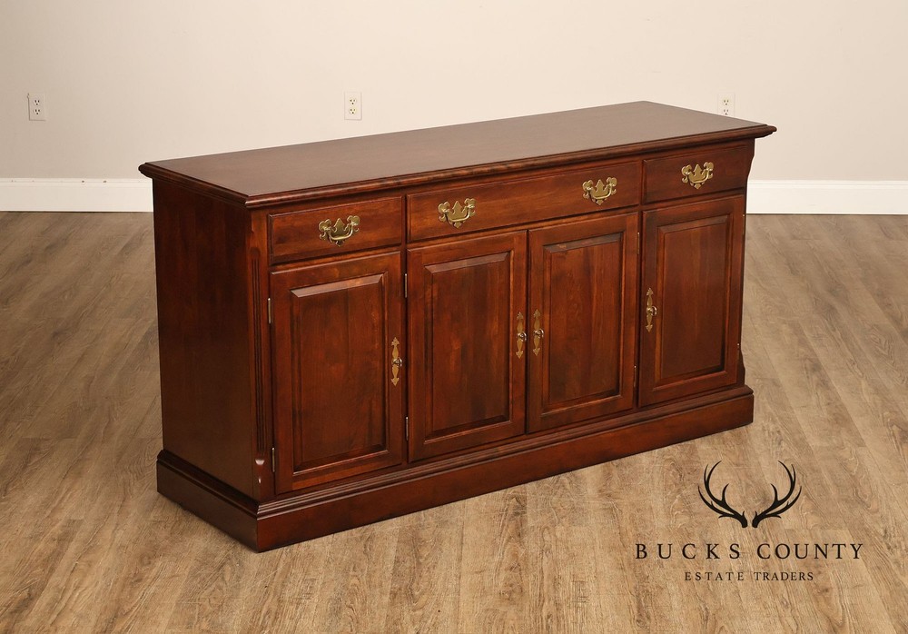 Crescent Traditional Solid Cherry Buffet Sideboard