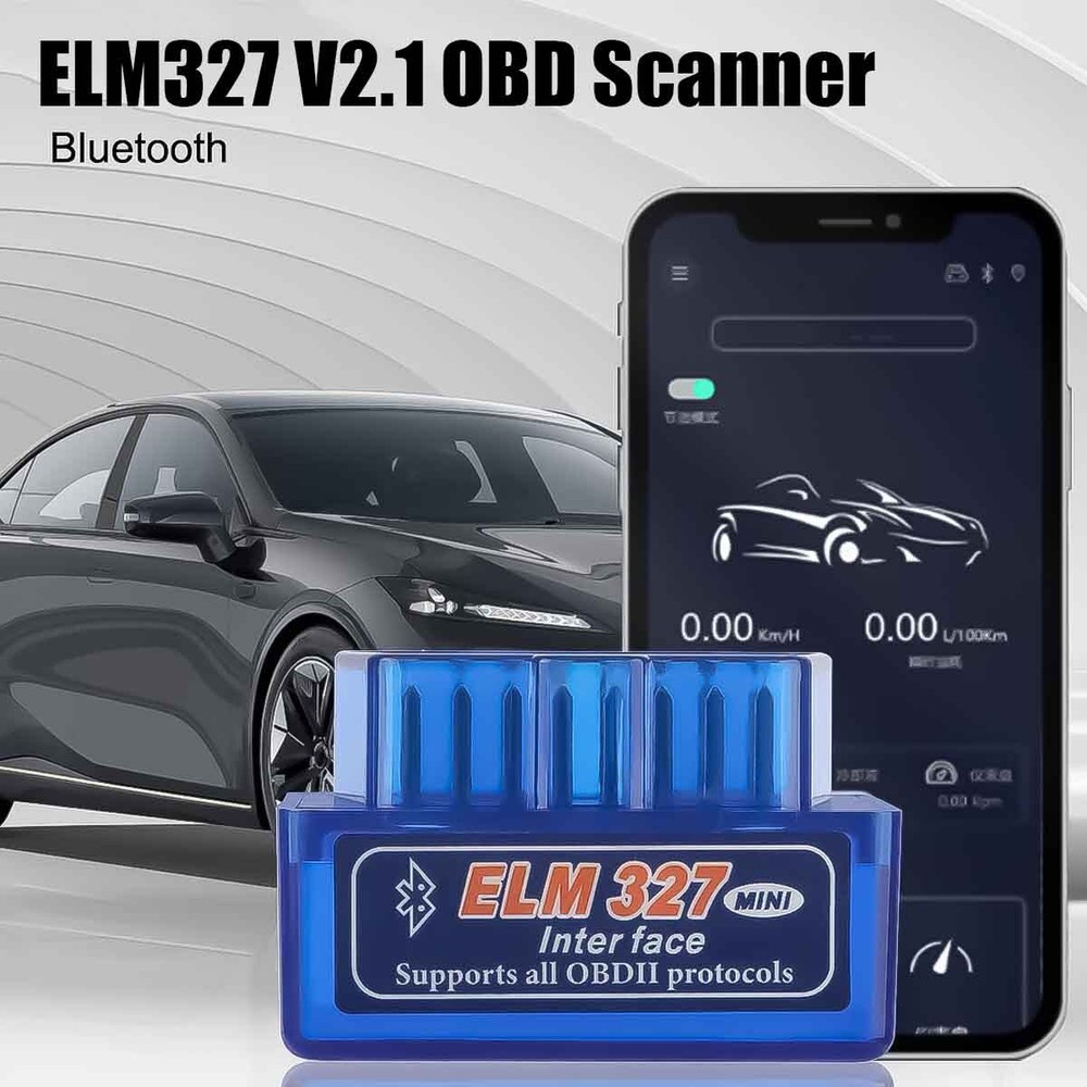 OBD2 Universal Car Engine Fault Code Reader Read Bluetooth Scanner Tool