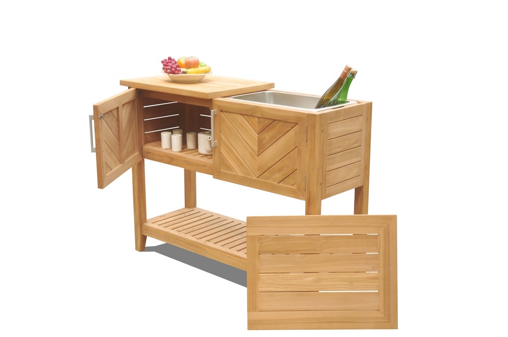 VENTURA TEAK CONSOLE TABLE - PATIO / POOL / GARDEN
