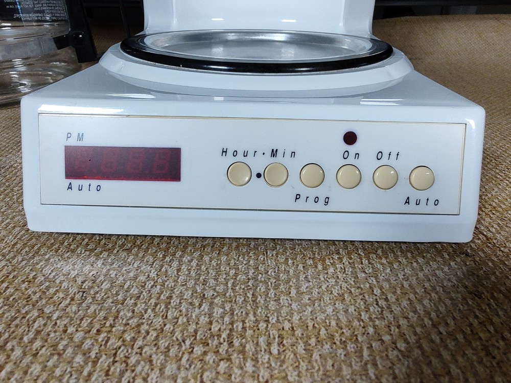 Vintage 1994 Chefmate Automatic 12 Cup Drip Coffee Maker With Timer Clean