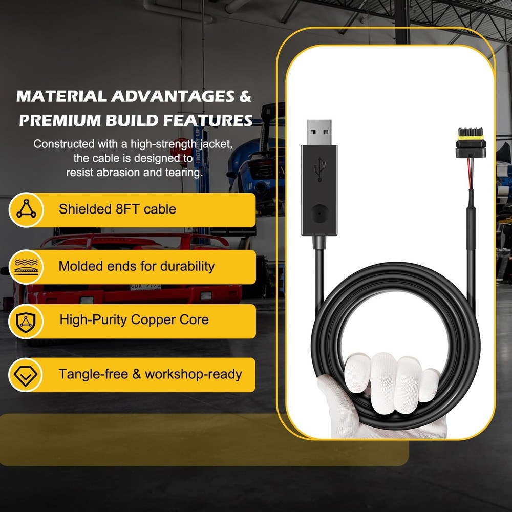 For EFI CAN to USB Communication Cable 558-443 Sniper Terminator X Tuning 8FT