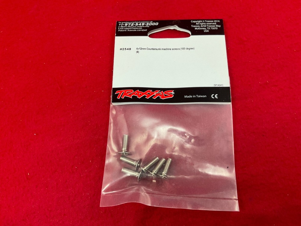 Traxxas 2548 4X12mm Countersunk Phillips SCREWS (6) MACHINE
