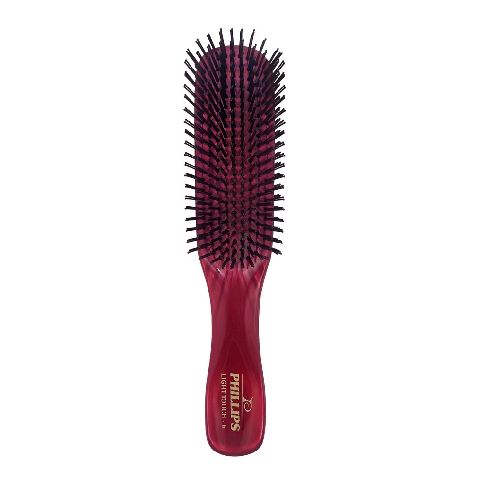 Phillips Brush Light Touch 6 Hair Brush -Ruby Pink