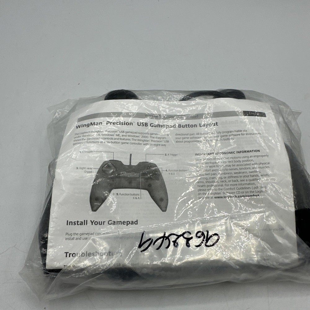 Vintage PC Controller NIB Logitech WingMan Precision Gamepad Sealed Pack New