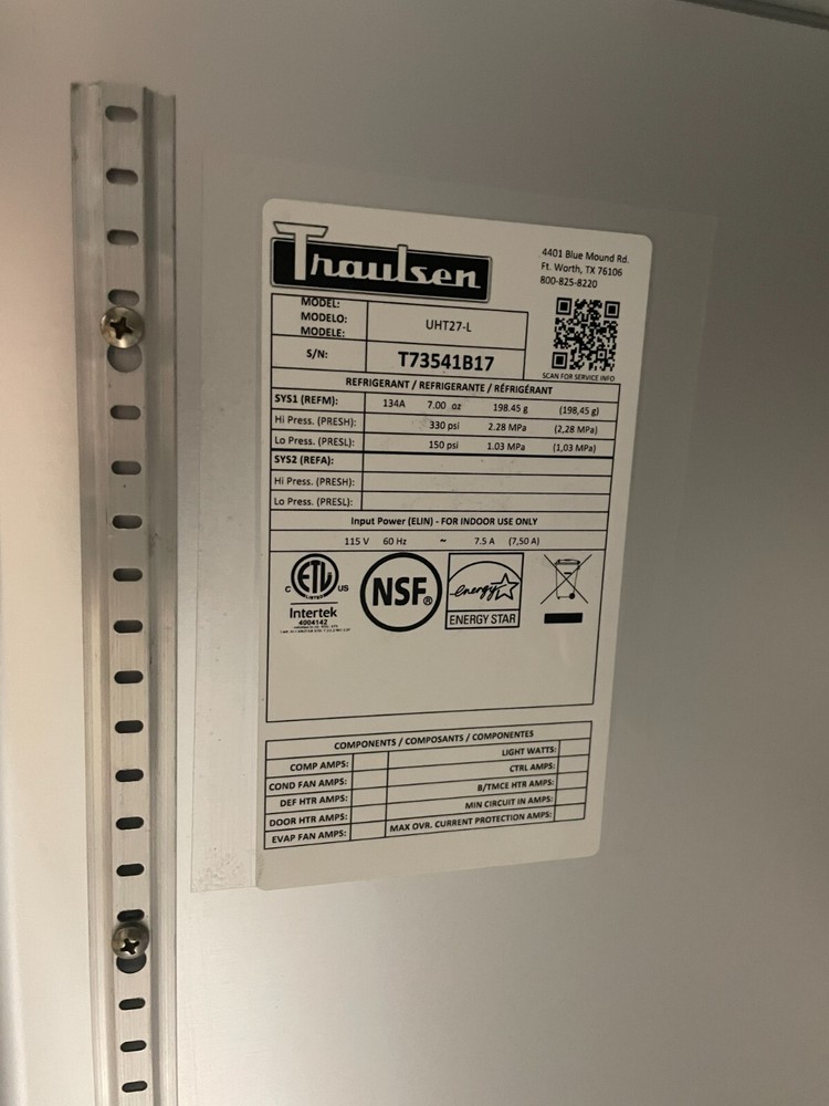 Traulsen UHT27-L – 27” Undercounter Refrigerator