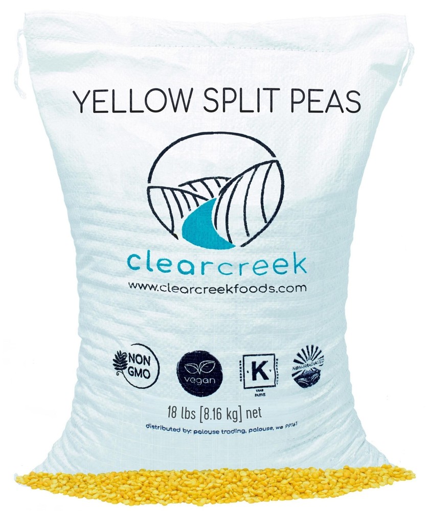 Clear Creek Bulk Yellow Split Peas, 18 LBS