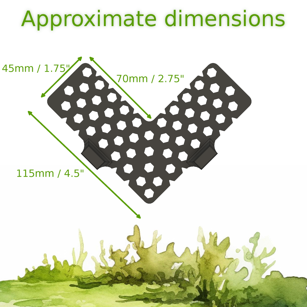 Magnetic L-shaped corner moss ledge