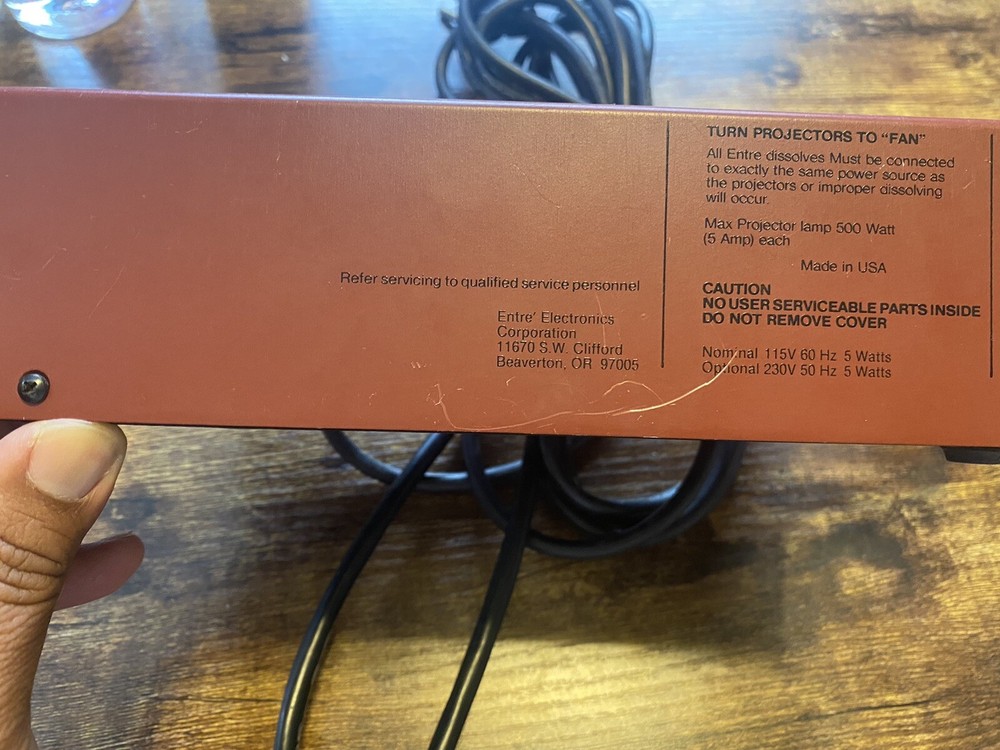 Entre Electronic 7620A Projector Programmer Dissolve Unit Controller