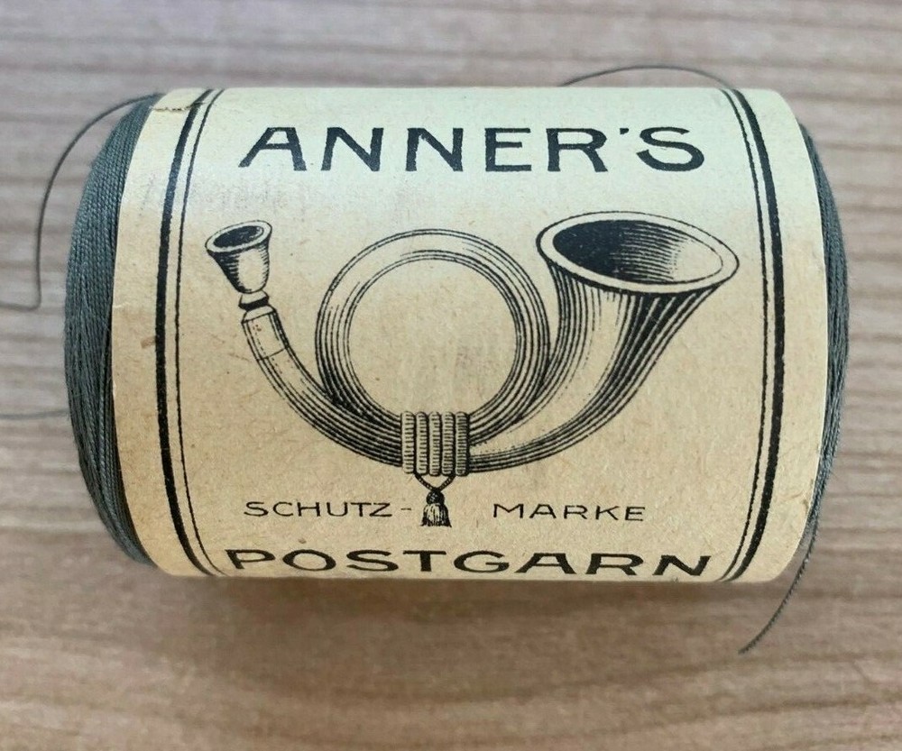 Original German soldier WW2 cotton thread, Feldgrau Fieldgrey, 1 x thread