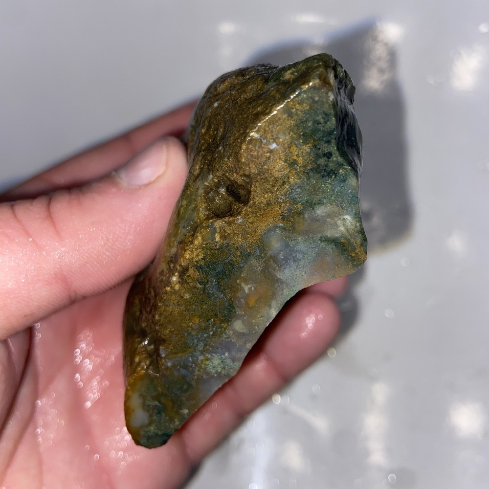 Mossy Fancy Jasper Lapidary Rough 10.79 Oz