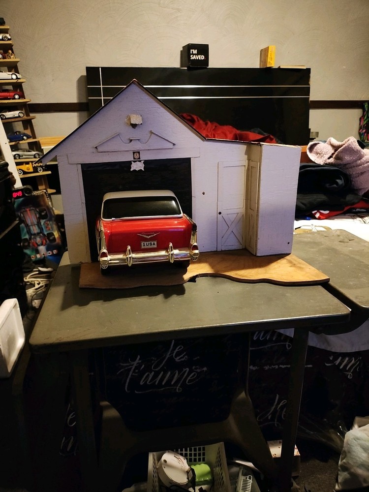 A Bel Air Going In The Garage