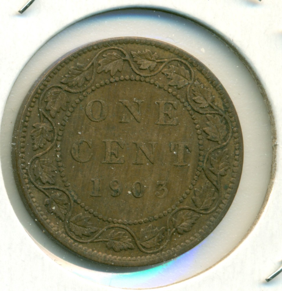 1903 CANADA LARGE CENT, EXTRA FINE, GREAT PRICE!