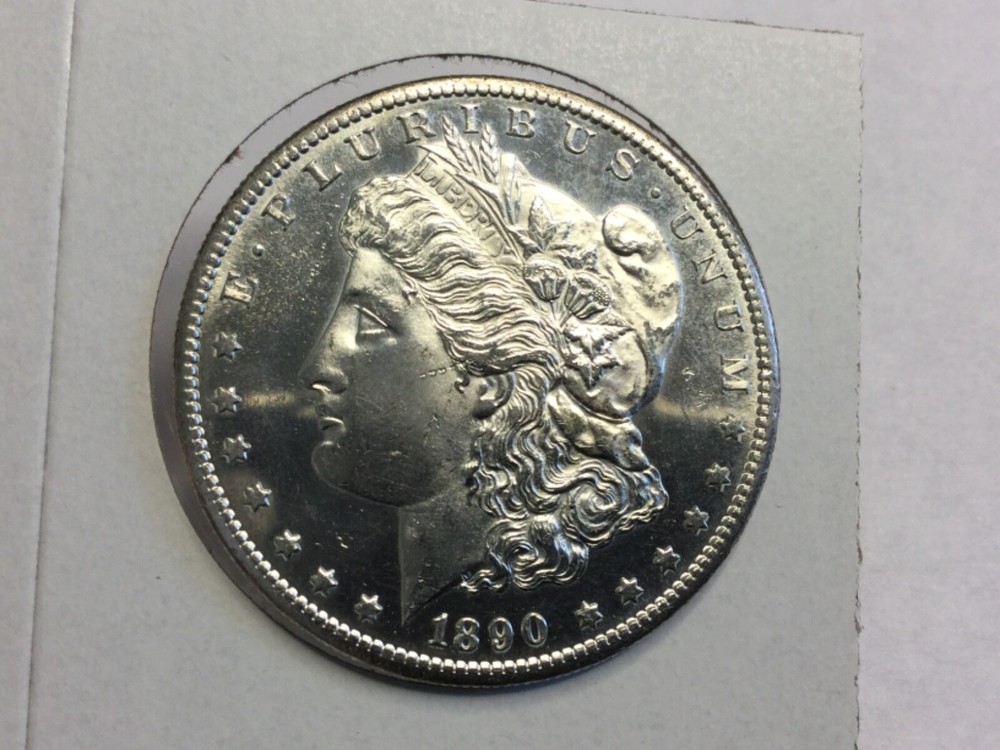 1890-S uncirculated deep mirror proof Morgan Dollar