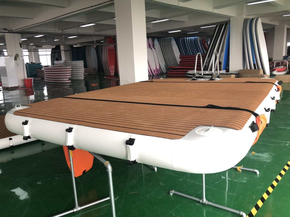 Inflatable Floating Dock Inflatable Floating Mat Water Platform for Lake Pool