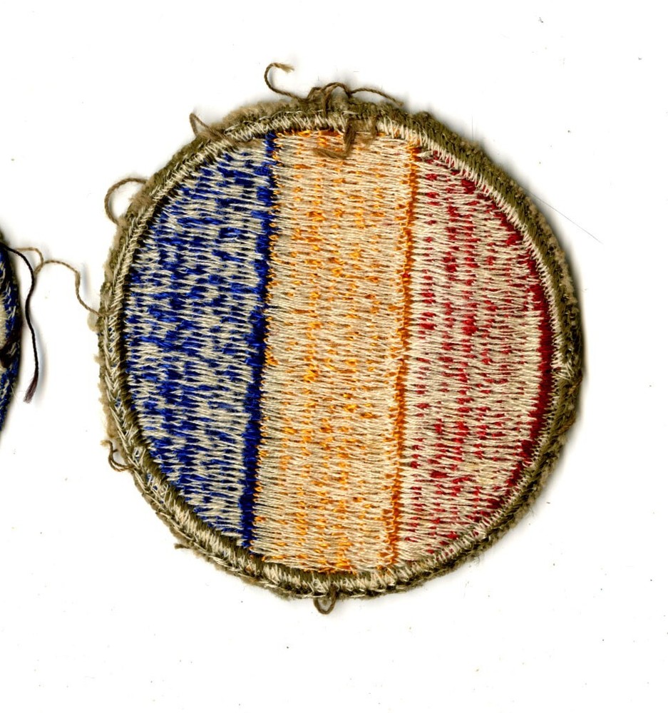 Replacement and Schools Command White Back Patch WWII Original