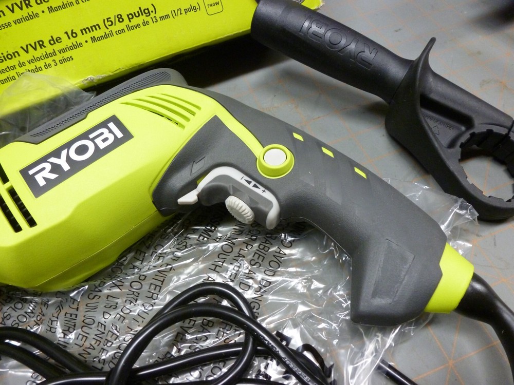 New Open Box Ryobi D620H 5/8 inch Variable Speed Reversible Hammer Drill