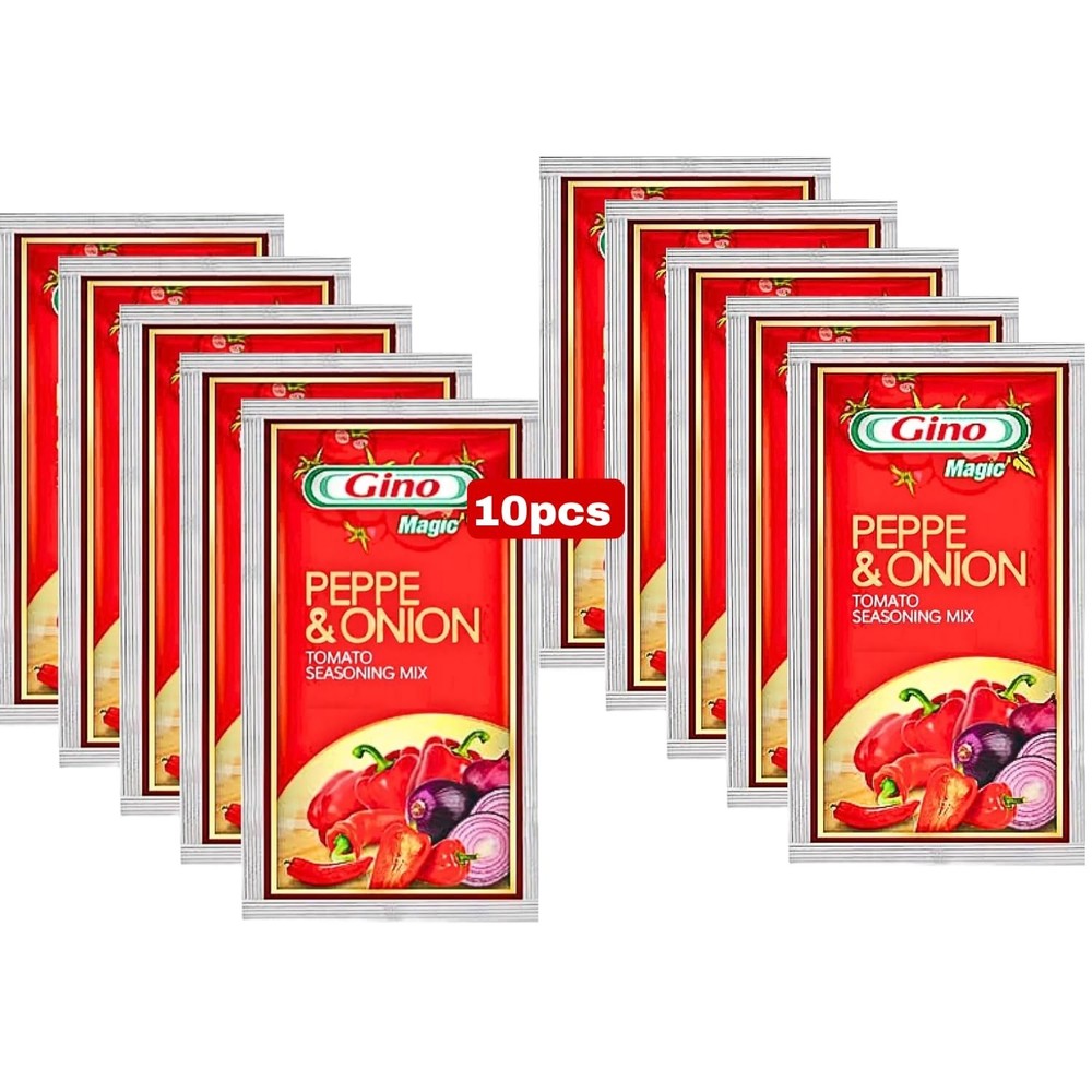 Gino tomato paste Pepper & Onion (Pack of 10)