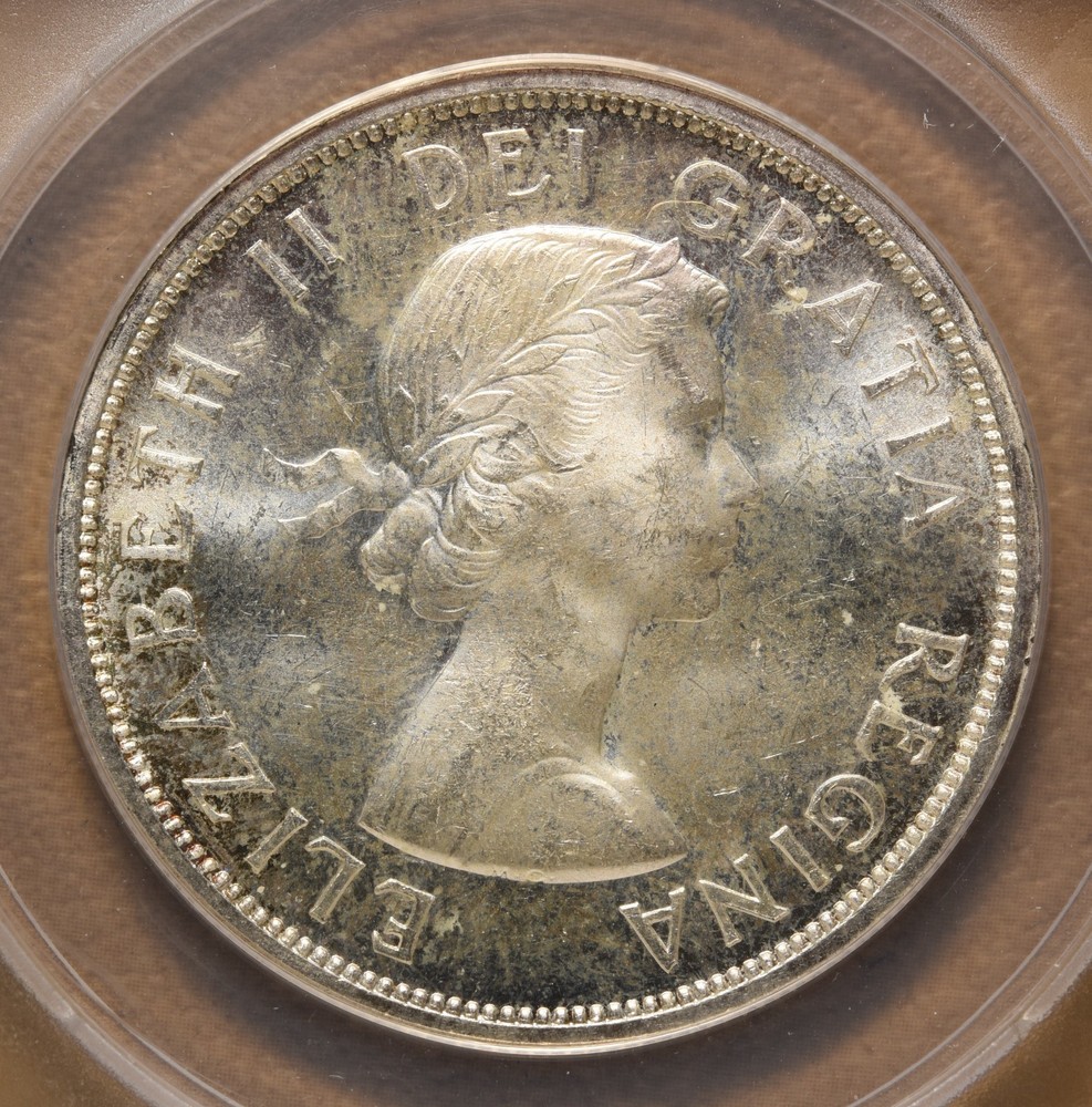 1959 Canada Silver Dollar ANACS MS64