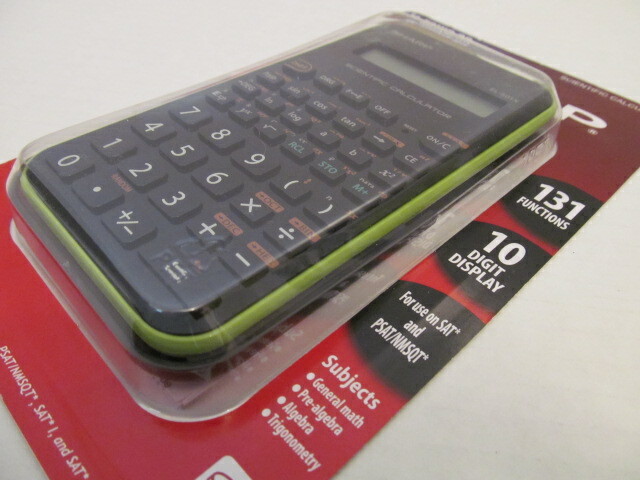 Sharp EL-501XB-GR Scientific Calculator, 131 Functions, 10 Digit, SAT, PSAT