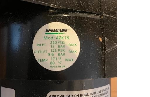 SPEEDAIRE FILTER REGULATOR 42K79