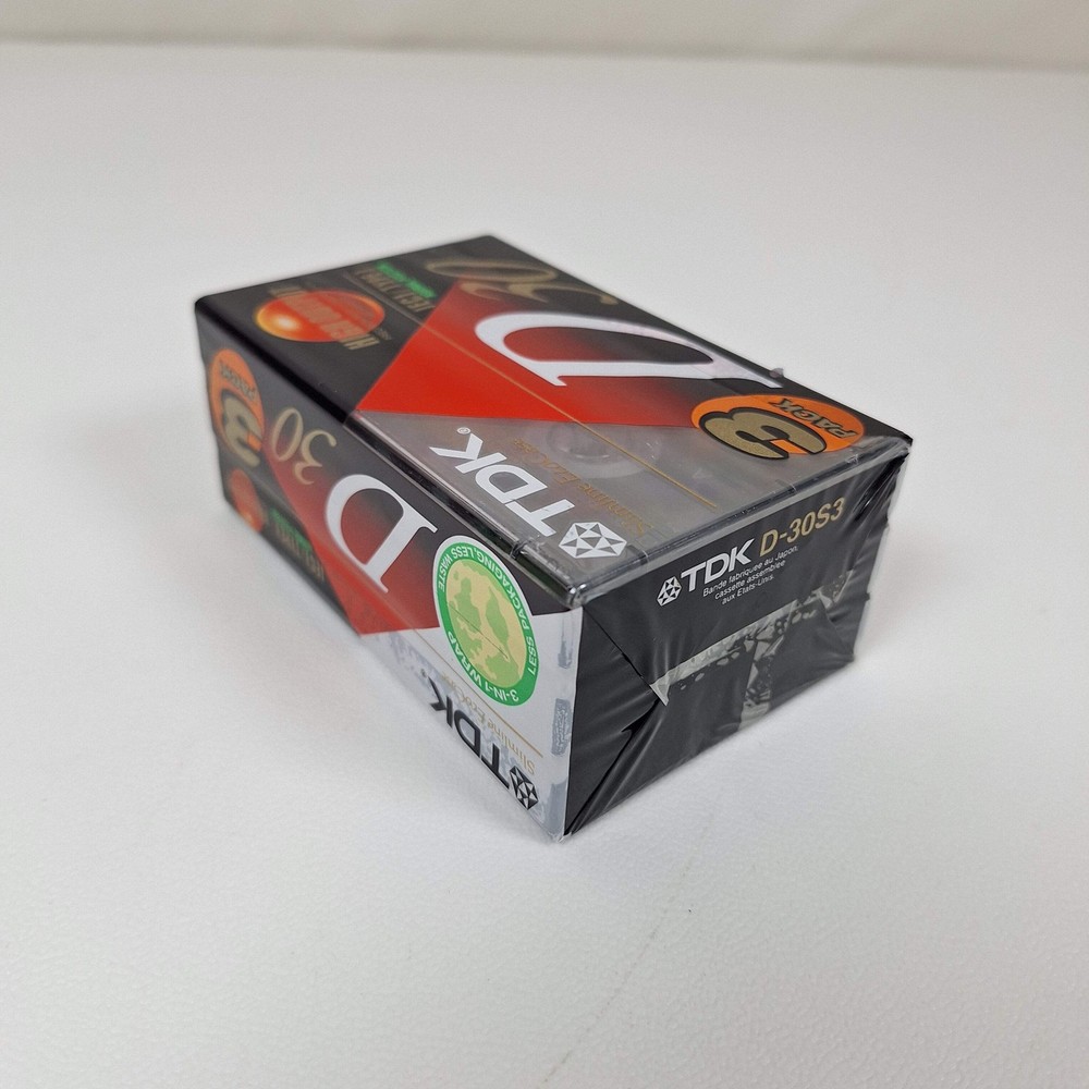 TDK D30 High Output Normal Position Tapes - 3 Pack