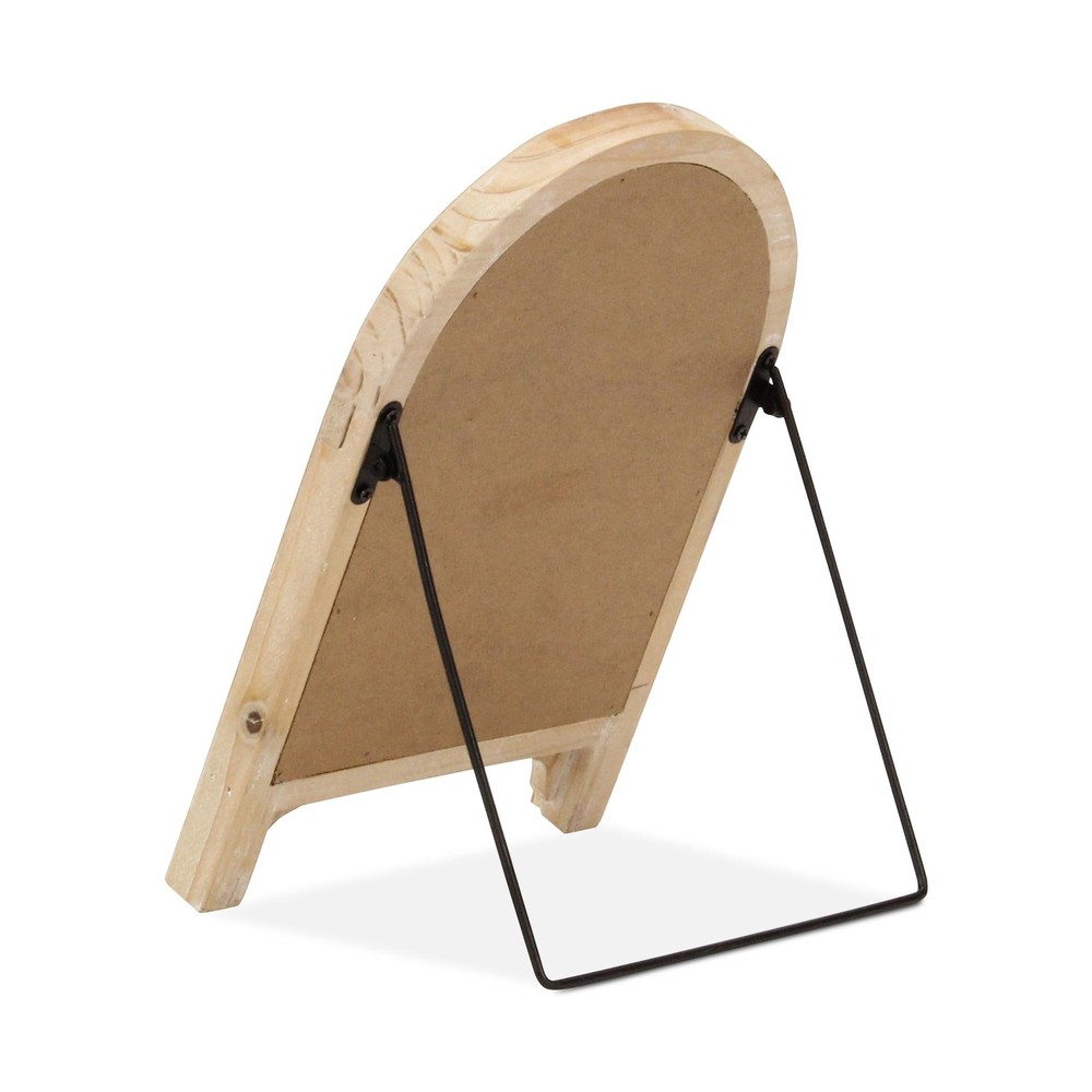 12" Natural Wood Tabletop Easel Chalk Board