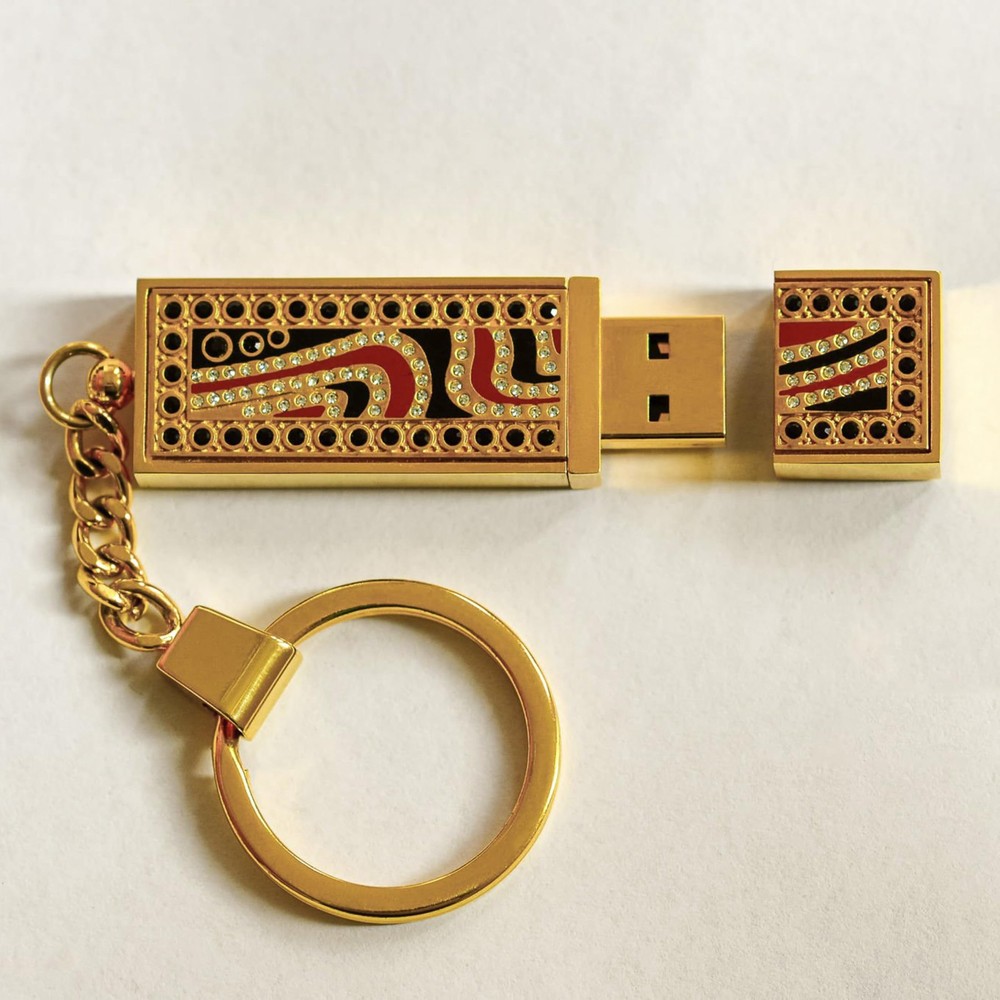 20 PCS Brass Flat Split Key Rings, 25mm (1") Diameter, Solid Gold