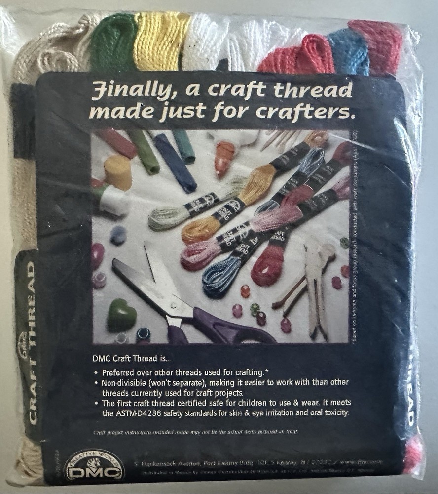 DMC Craft Thread Non-divisibile 33 Skeins For Crafting Projects Multicolor