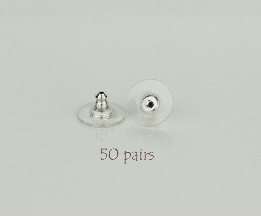 Earring Backs 50 Pairs