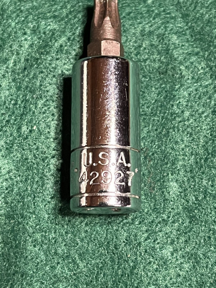 SK socket #42927---1/4" drive--torx size #27--1/4" drive socket