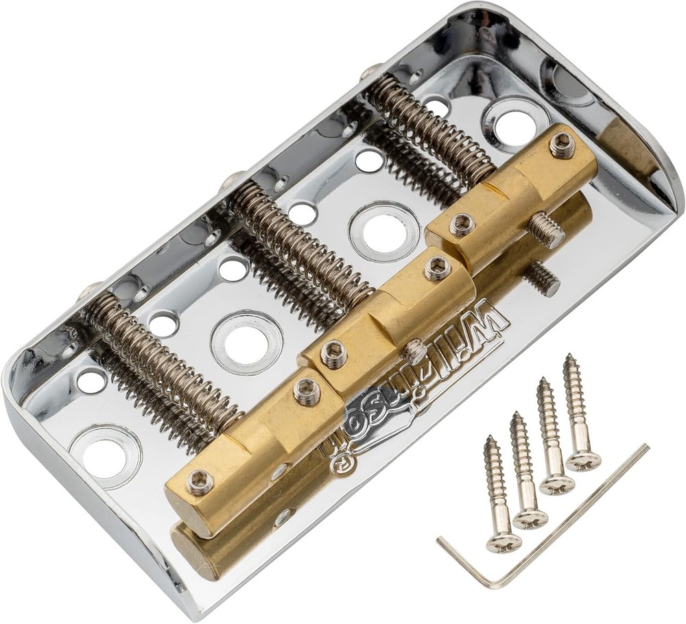 Wilkinson WTBS Short Telecaster Bridge Assembly with 3 Compensated Chrome