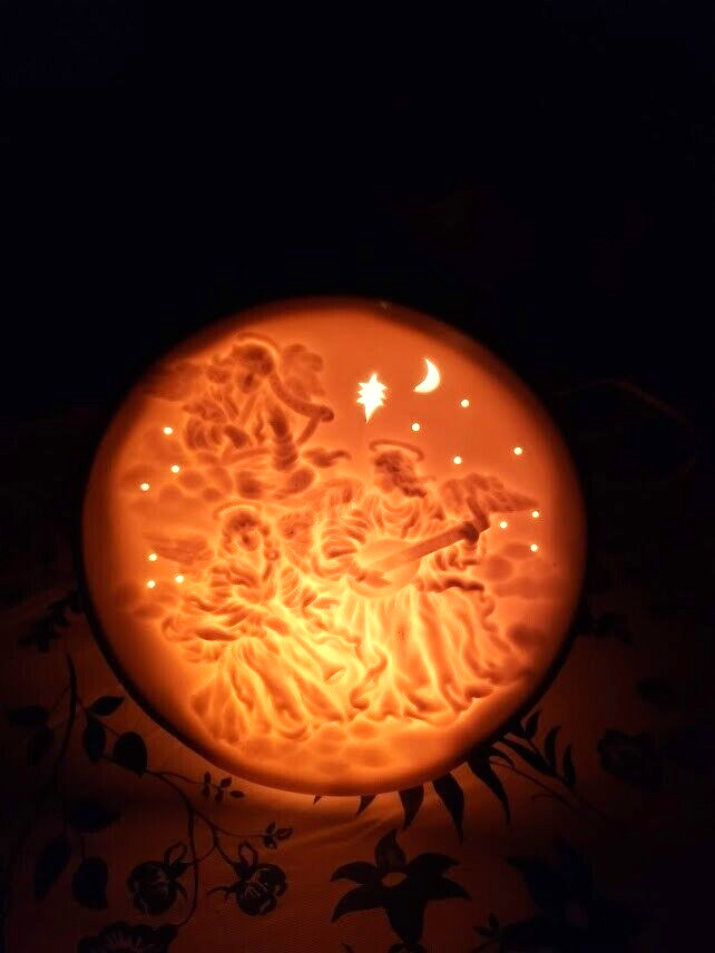Ceramic Table Top Band of Angels Night Light