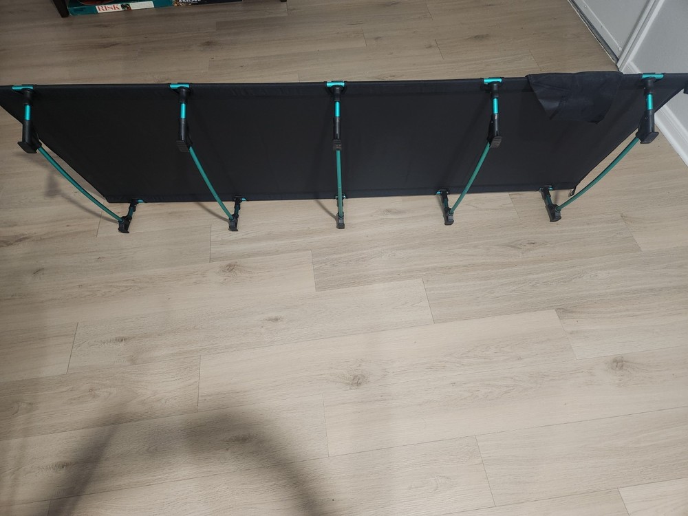 Fe Active Folding Camping Cot Compatible with Single Air Mattress Pad With Bag