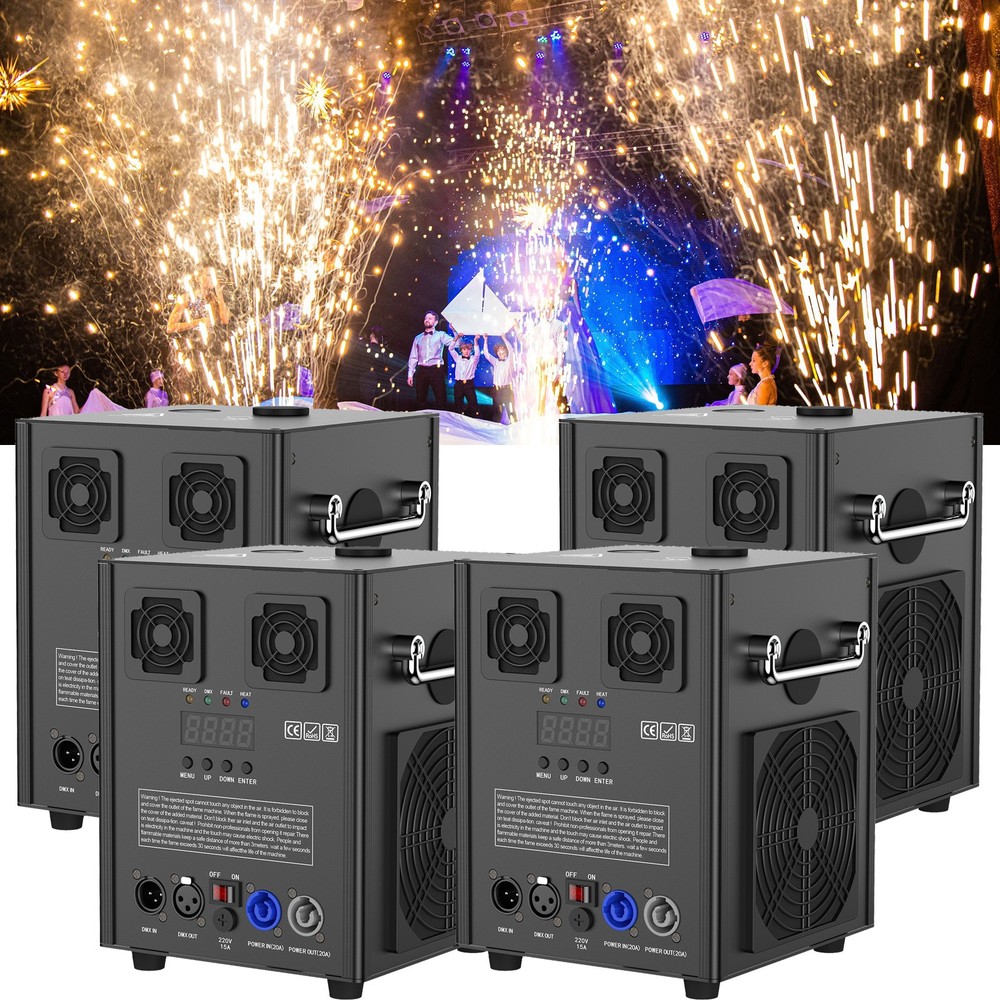 700W Cold Spark Machine DMX Wireless Remote Control Stage Firework Machine Disco