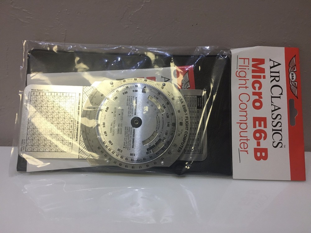 ASA MICRO E6-B ALUMINUM FLIGHT COMPUTER p/n ASA-E6B-1