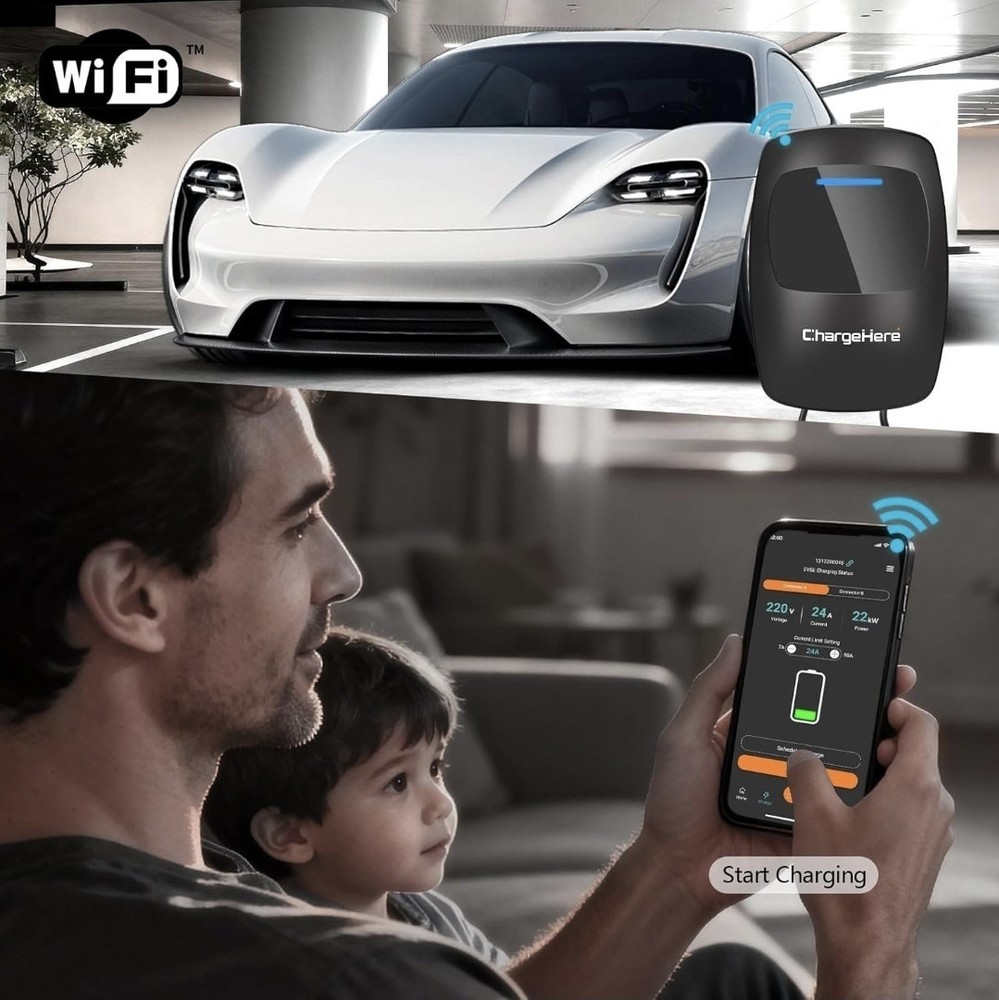 New Chargehere LEVEL 2 EV Charger 32 AMP